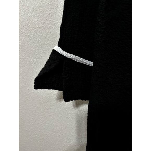 ALI MILES Black and White 3/4 Length Sleeve Top Size S - Picture 7 of 7